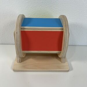 Lovevery Wood Spinning Rainbow with Ball Sound 5-6 Months+ Baby Sensory Toy